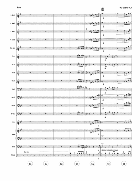 Pea Shooter - big band version score and parts image number null