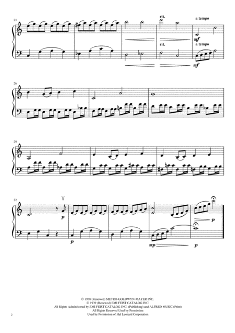 Over The Rainbow (from The Wizard Of Oz) String Duet scores gallery preview page 3