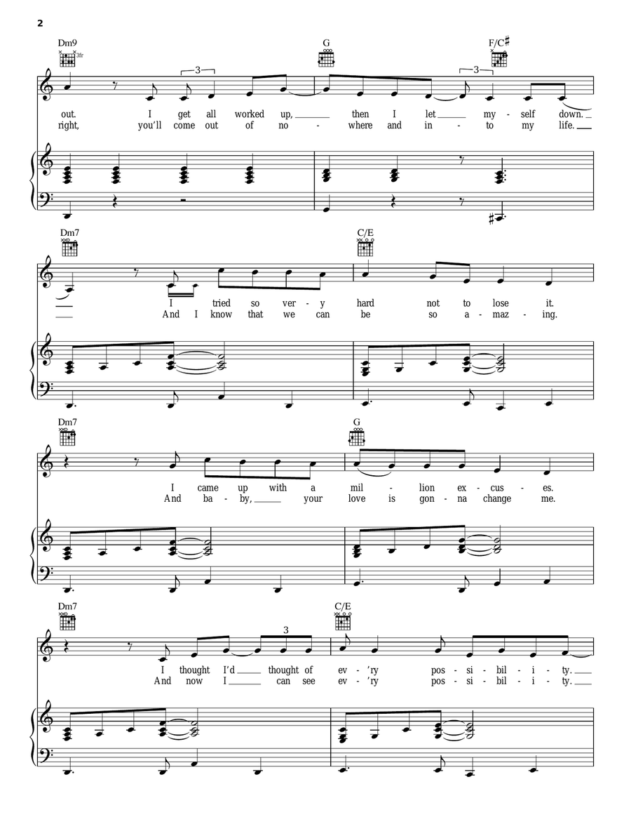 Haven't Met You Yet Haven't Met You Yet Piano, Vocal scores gallery preview page 2