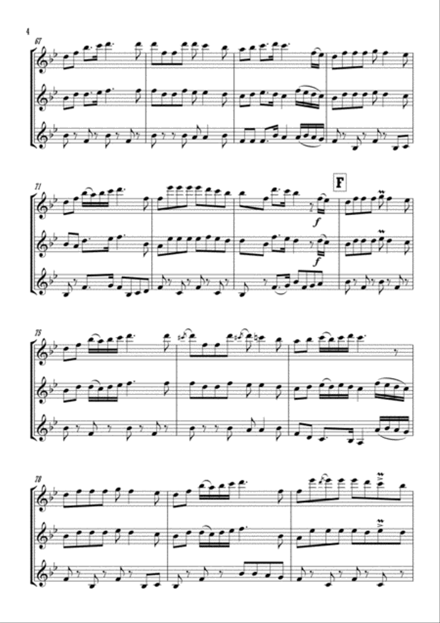 Way Out West Woodwind Trio scores gallery preview page 5