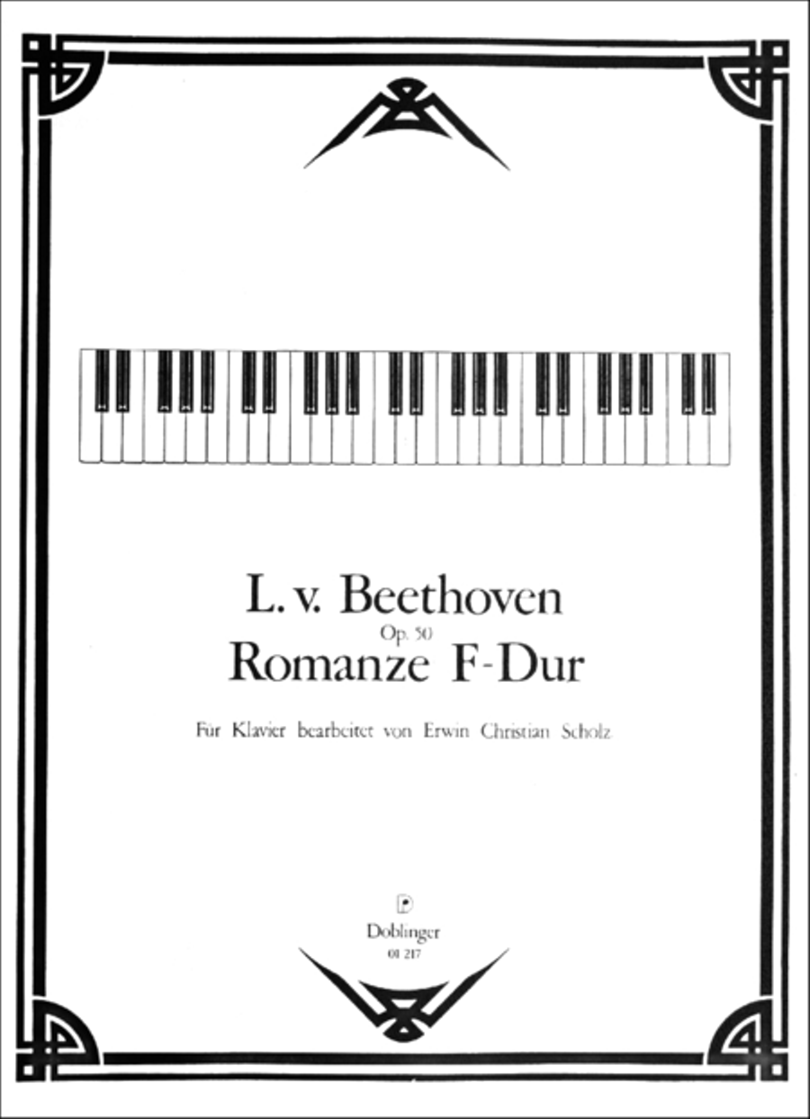 Romanze F-Dur op. 50 Romanze F-Dur op. 50 Piano Solo scores gallery preview page 1