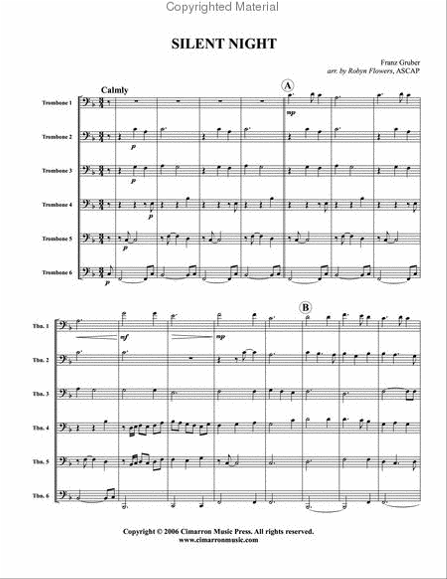 Silent Night Silent Night Large Ensemble scores gallery preview page 2
