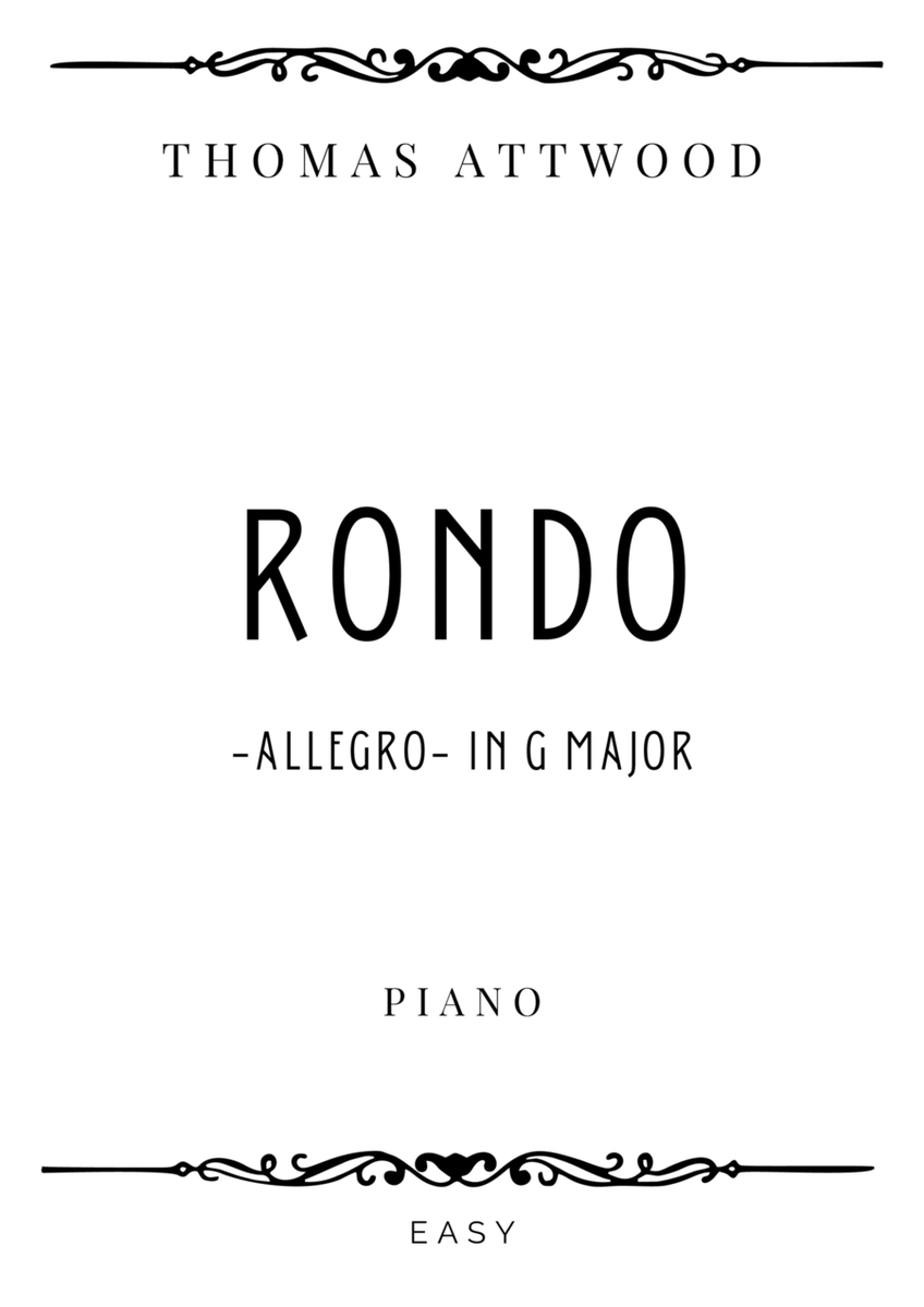 Attwood - Rondo from Sonatina No. 1 in G Major - Easy image number null