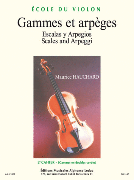 Gammes Et Arpeges Volume 2 Violon