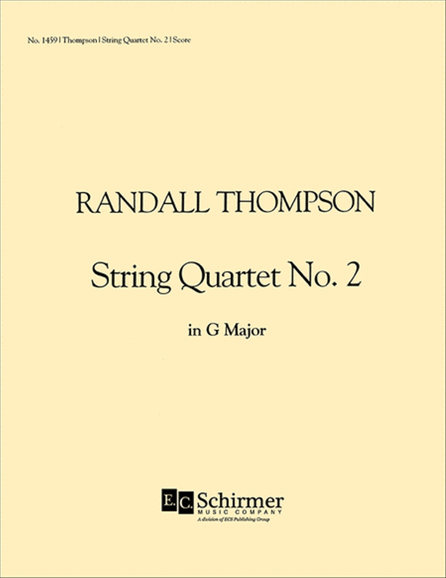 String Quartet No. 2 (Full Score) String Quartet scores gallery preview page 1