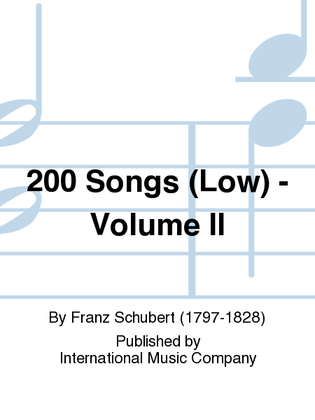 Book cover for 200 Songs (Low) - Volume II