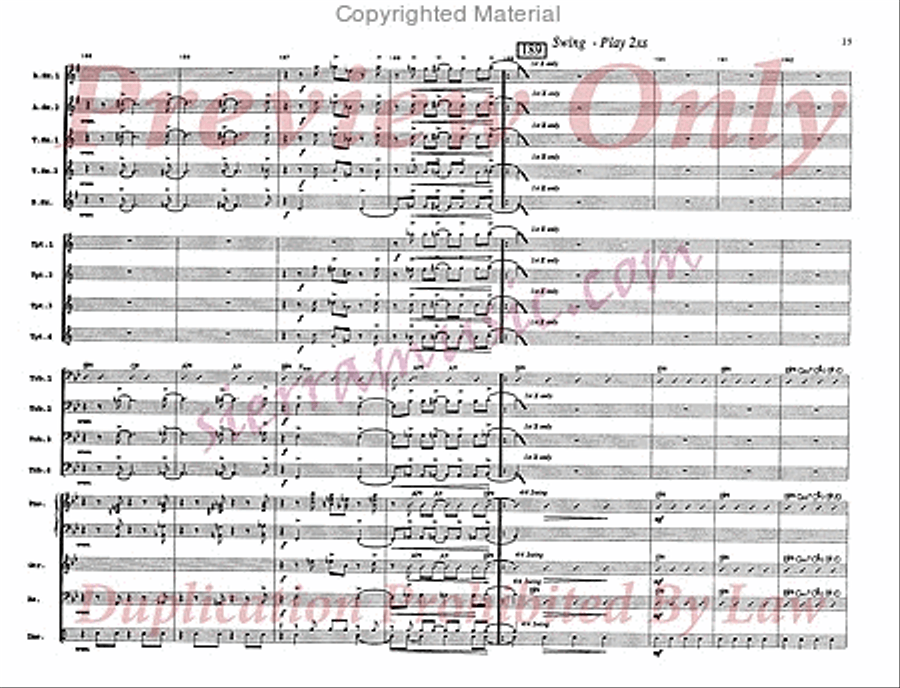 Keystone Shuffle Big Band scores gallery preview page 26