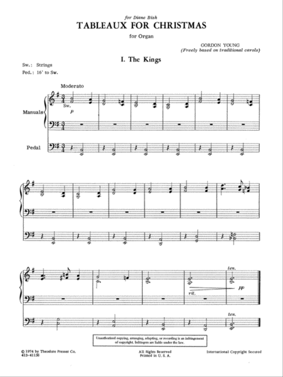 Tableaux for Christmas Tableaux for Christmas Chamber Music scores gallery preview page 2