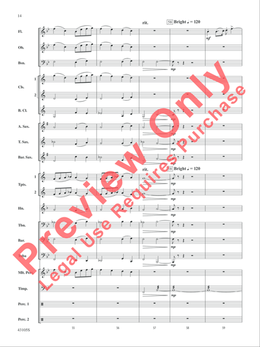 Cheyenne Cheyenne Concert Band scores gallery preview page 14