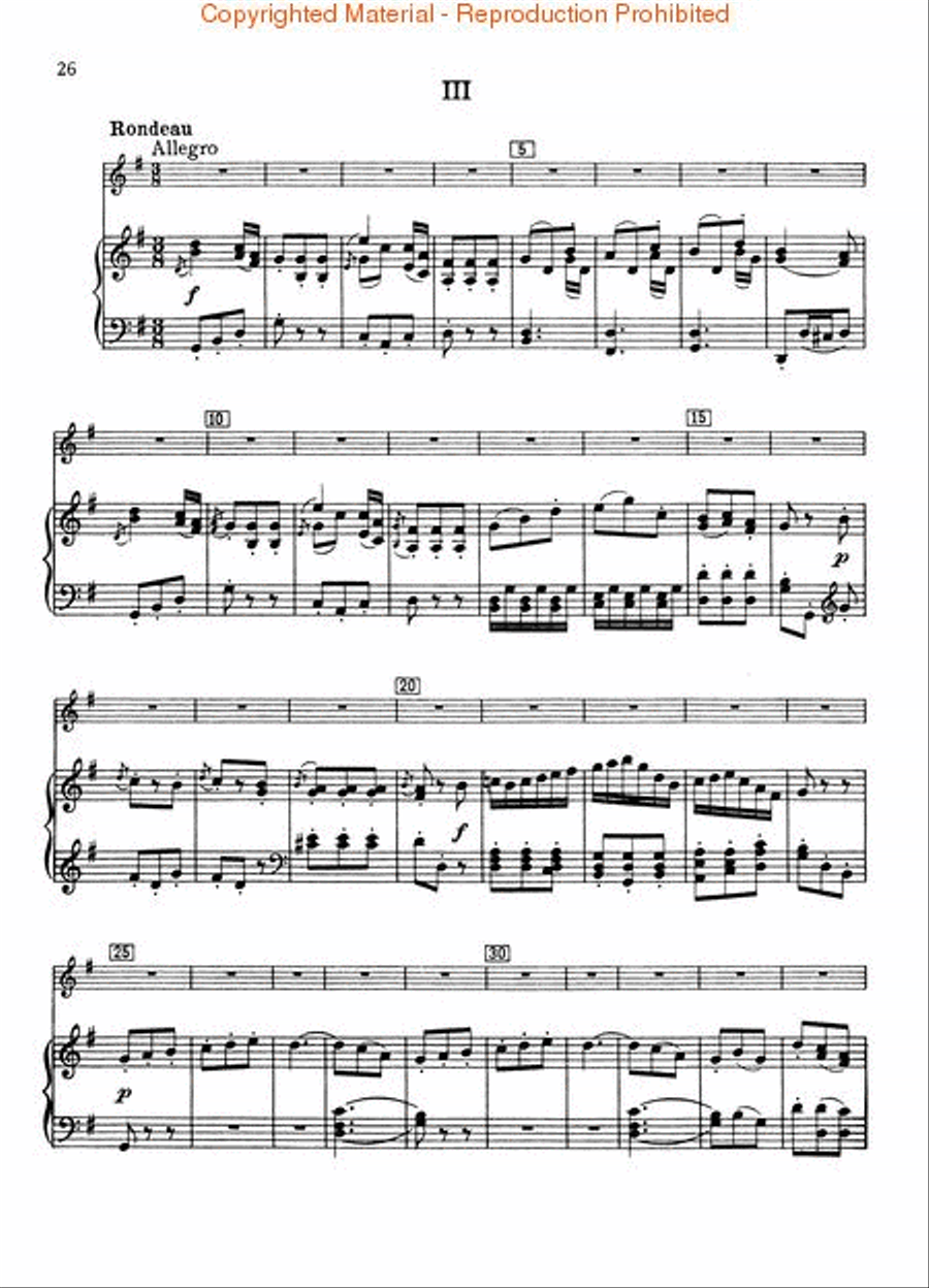 Violin Concertos Nos. 3, 4, 5 Violin Solo scores gallery preview page 3