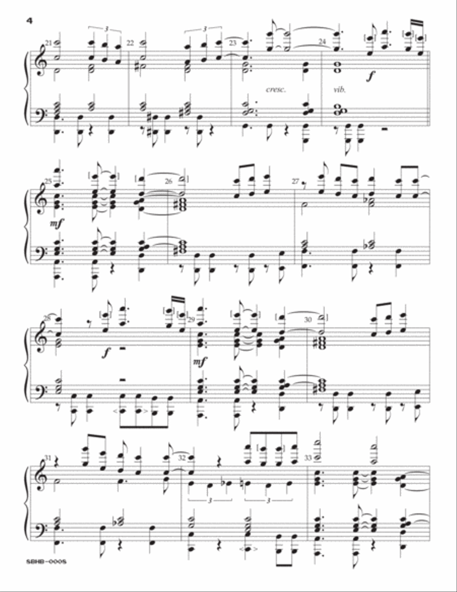 Death Of A Bachelor Handbell Choir scores gallery preview page 4