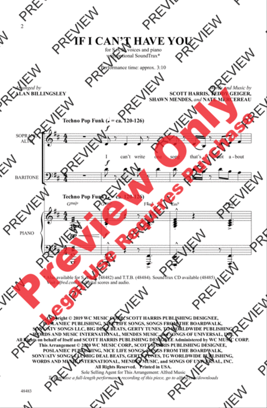 If I Can't Have You 3-Part scores gallery preview page 2