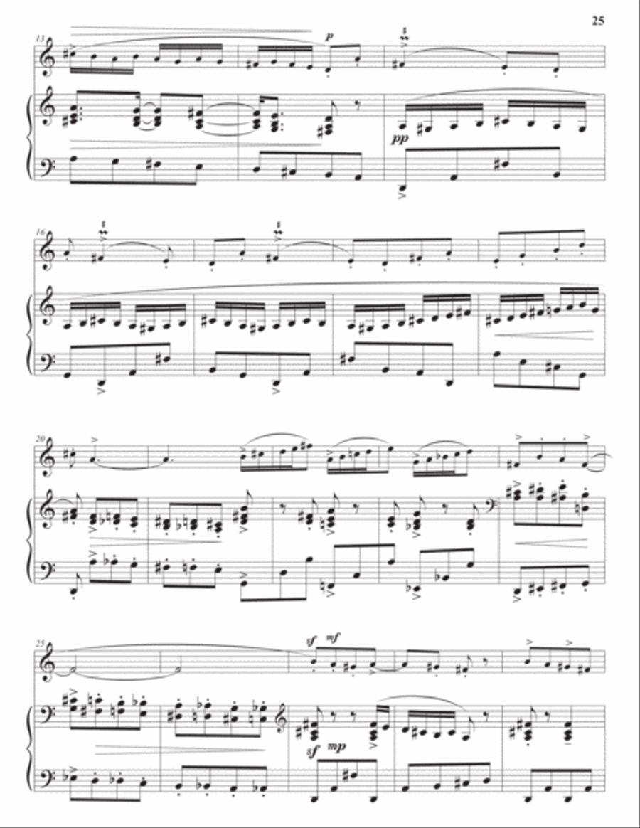 Saxophone Sonata Alto Saxophone scores gallery preview page 4