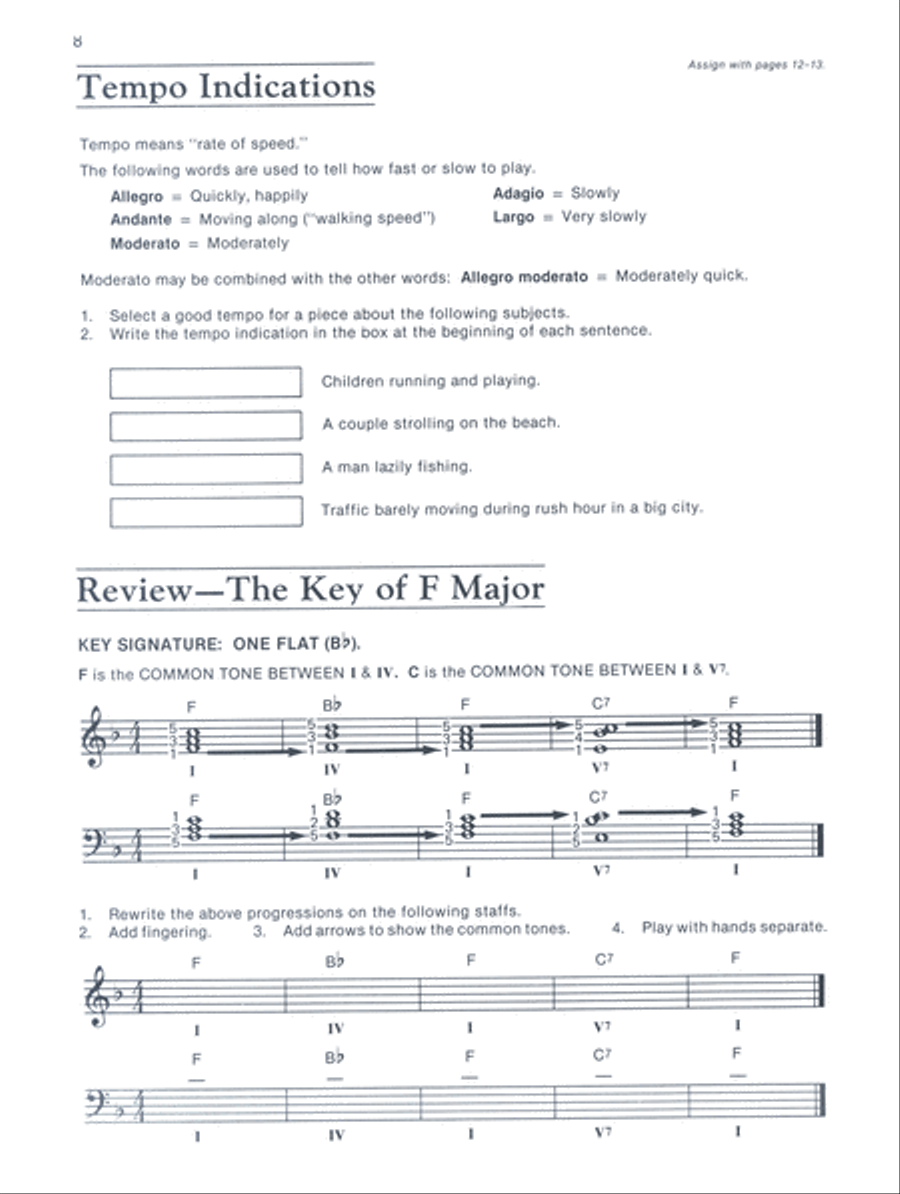 Alfred's Basic Adult Piano Course Theory, Book 2 Piano Method scores gallery preview page 3