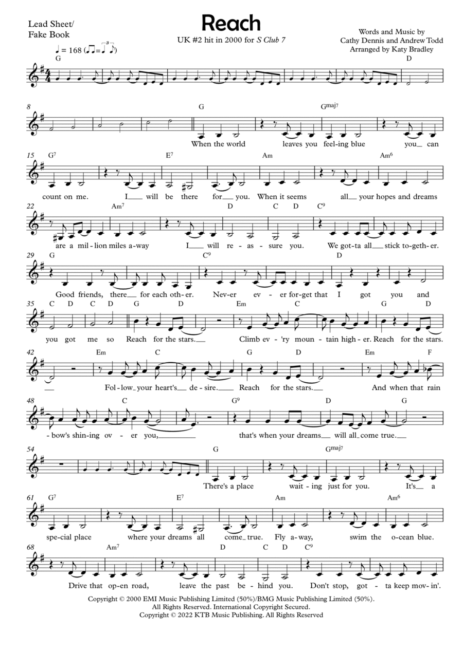 Reach Easy Piano scores gallery preview page 1