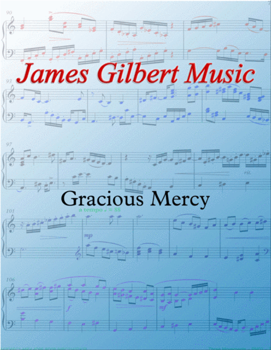 Gracious Mercy Organ Solo scores gallery preview page 1
