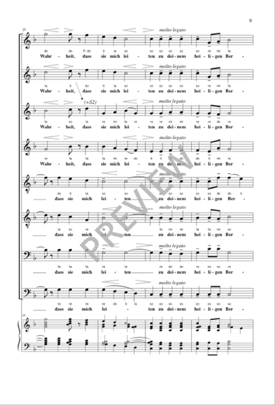 Richte mich, Gott Richte mich, Gott SSAATTBB scores gallery preview page 9