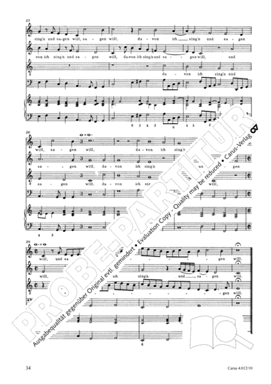 Opella Nova I. Teil 1618 Opella Nova I. Teil 1618 Collection / Songbook scores gallery preview page 35