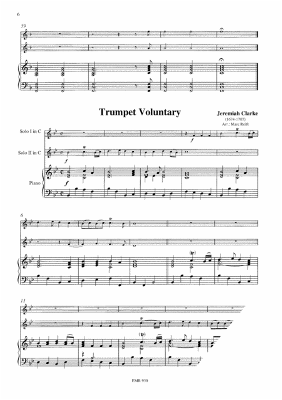 Wedding Music Trumpet Duet scores gallery preview page 4
