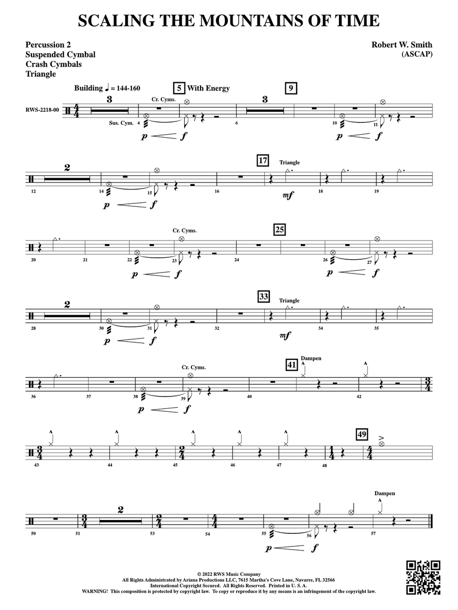 Scaling the Mountains of Time: 2nd Percussion