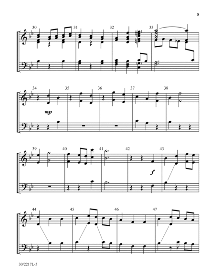 Times and Seasons - Reproducible Handbell Part (2-3 oct) 3-Octaves scores gallery preview page 5