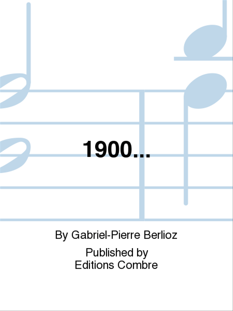 1900... 1900... Piano Accompaniment scores gallery preview page 1