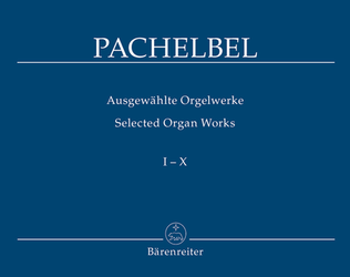Book cover for Ausgewahlte Orgelwerke, Band 1-10