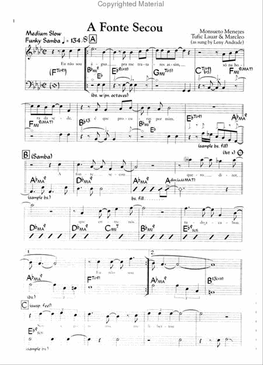The Latin Real Book - C Edition Piano scores gallery preview page 2
