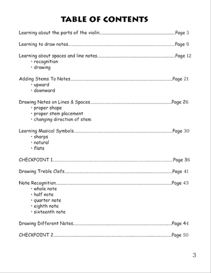 Beginner Violin Theory for Children, Book One Violin Solo scores gallery preview page 4