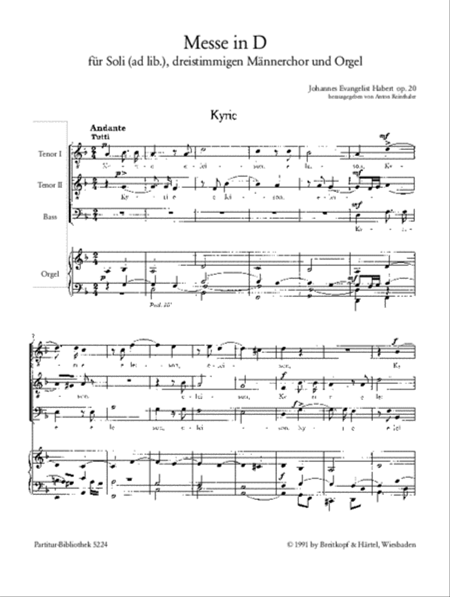 Mass in D major Op. 20 Choir scores gallery preview page 2