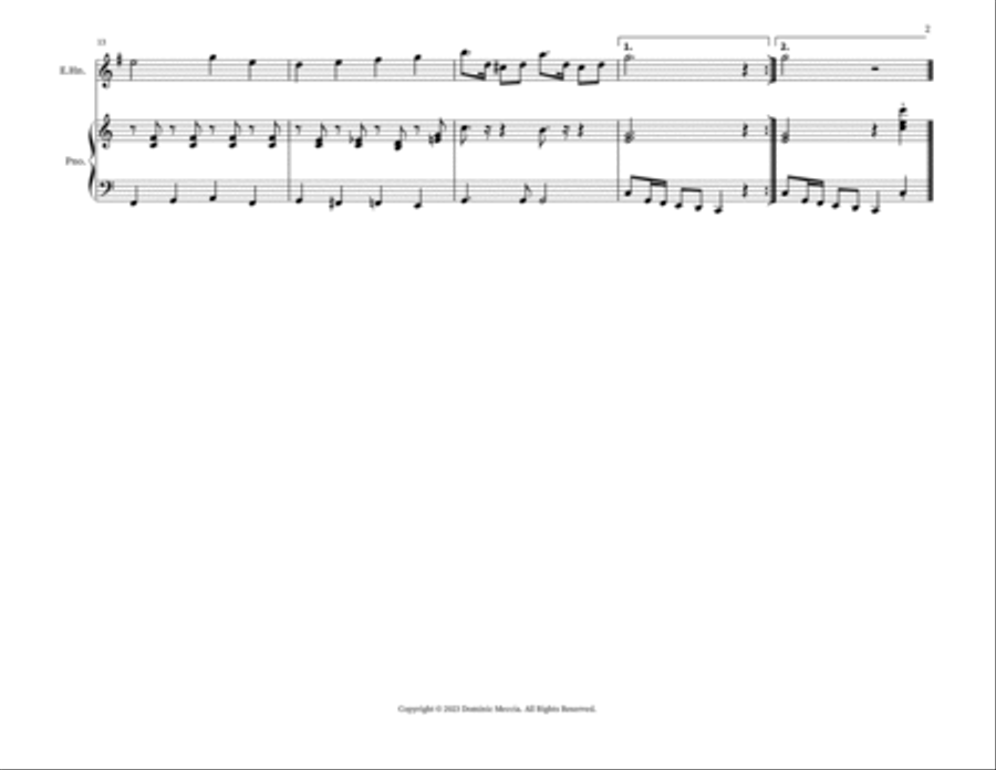 Anchors Aweigh English Horn scores gallery preview page 2