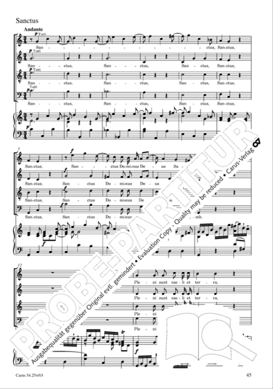 Missa Sancti Hieronymi 4-Part scores gallery preview page 46