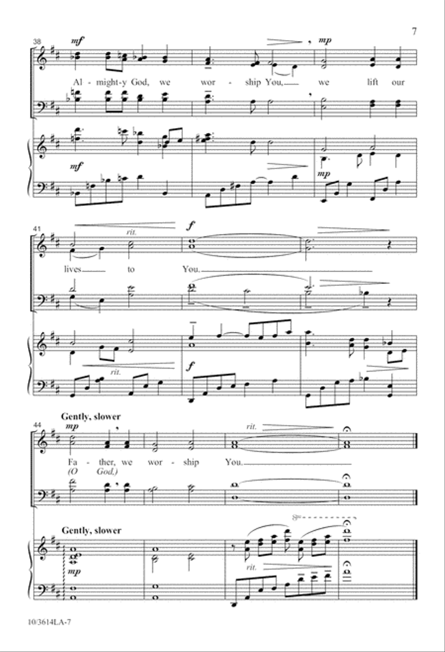 Father, We Worship You 4-Part scores gallery preview page 8