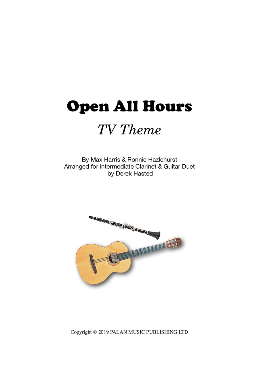 Open All Hours Clarinet scores gallery preview page 1