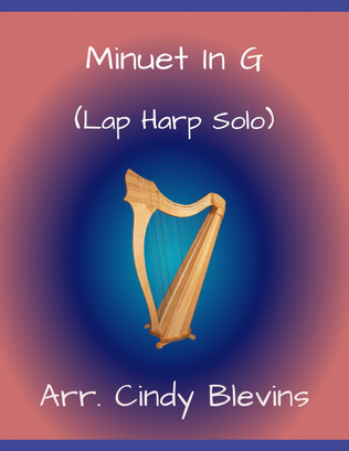 Book cover for Minuet in G, for Lap Harp Solo