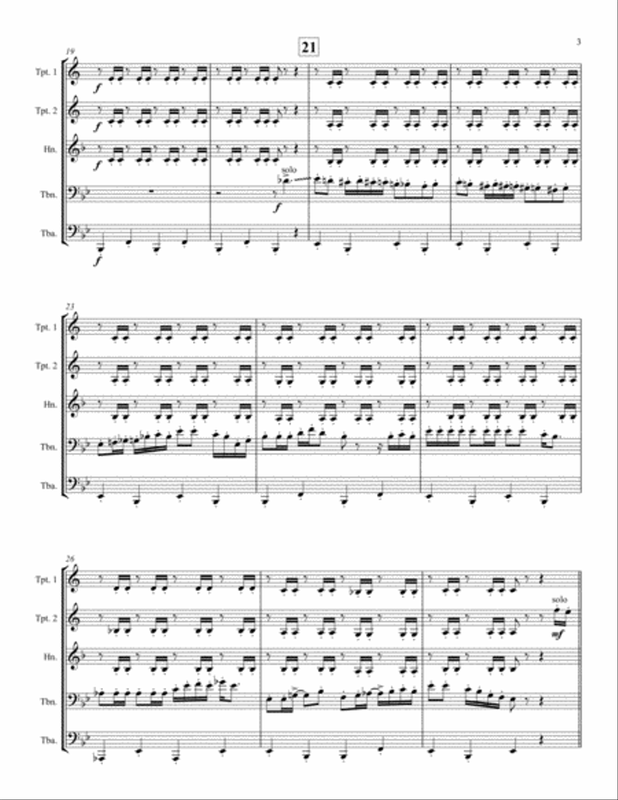 Yakety Sax Brass Ensemble scores gallery preview page 3