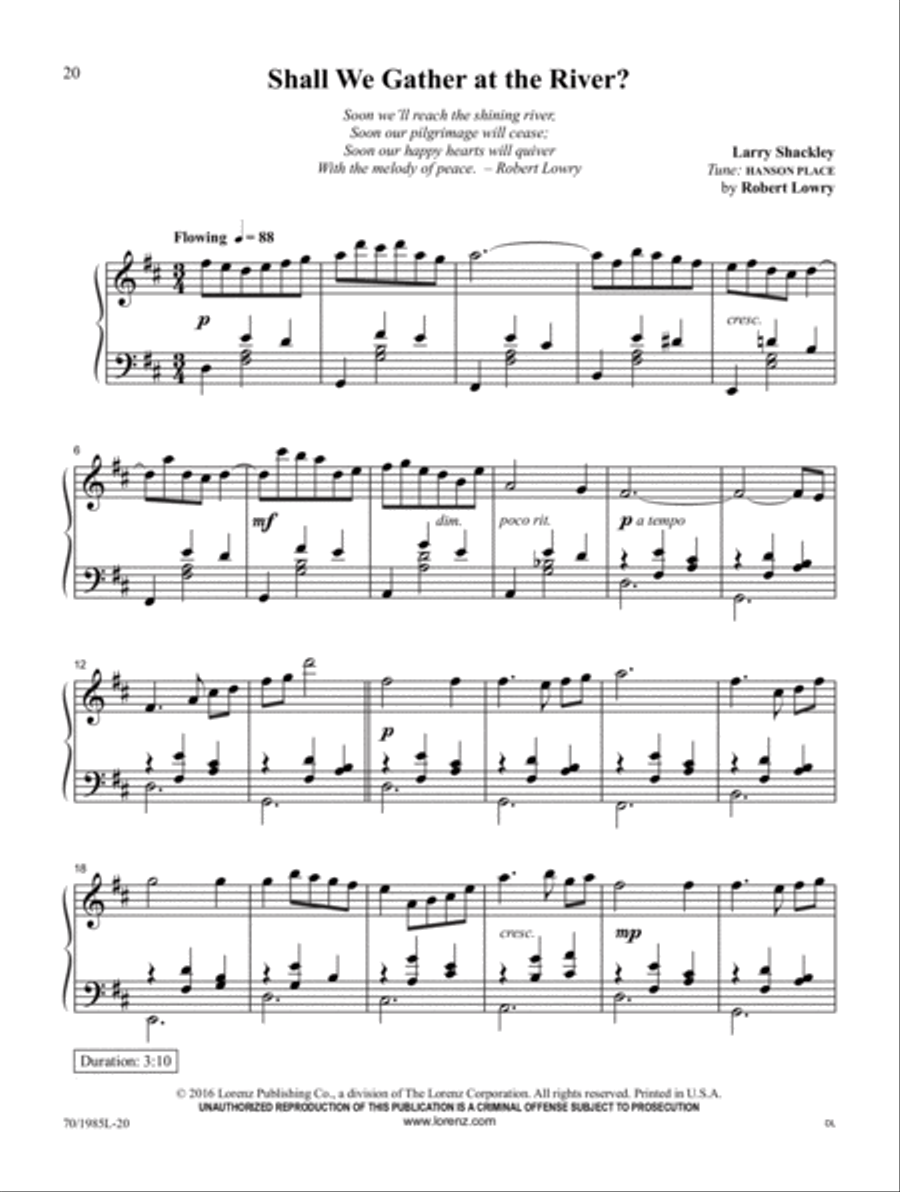 The Fullness of His Love Piano Solo scores gallery preview page 9