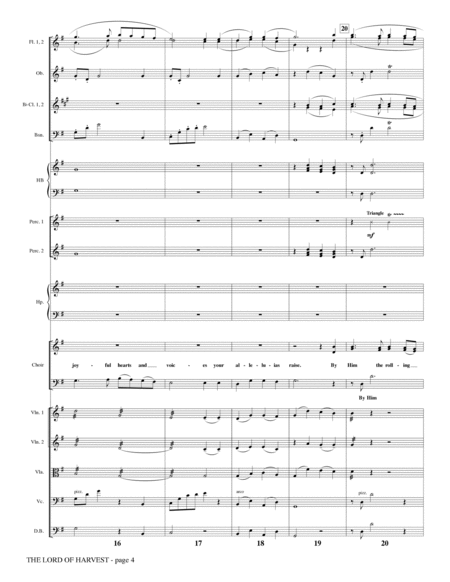 The Lord of Harvest - Full Score