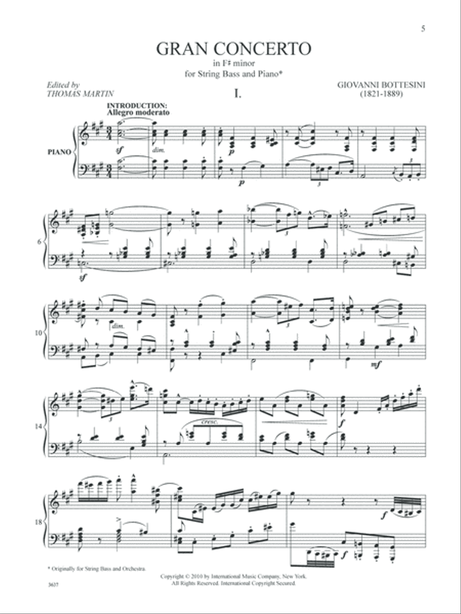 Gran Concerto In F Sharp Minor Double Bass scores gallery preview page 2