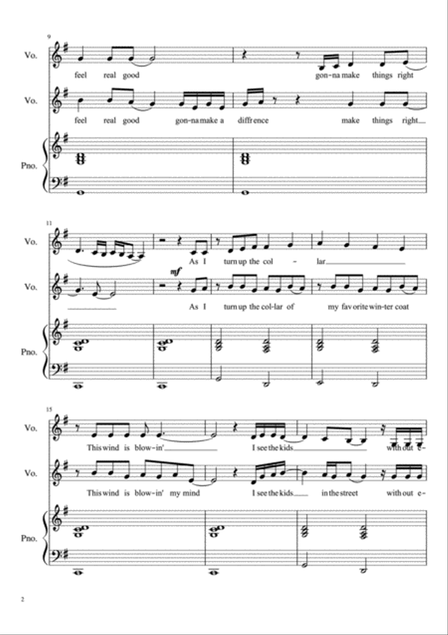Man In The Mirror Vocal Duet scores gallery preview page 2