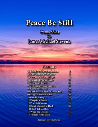 Book cover for Peace Be Still Piano Book