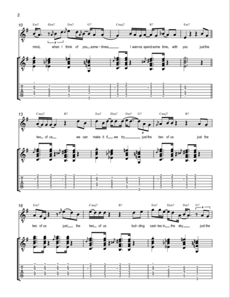 Just The Two of Us Just The Two of Us Electric Guitar scores gallery preview page 2