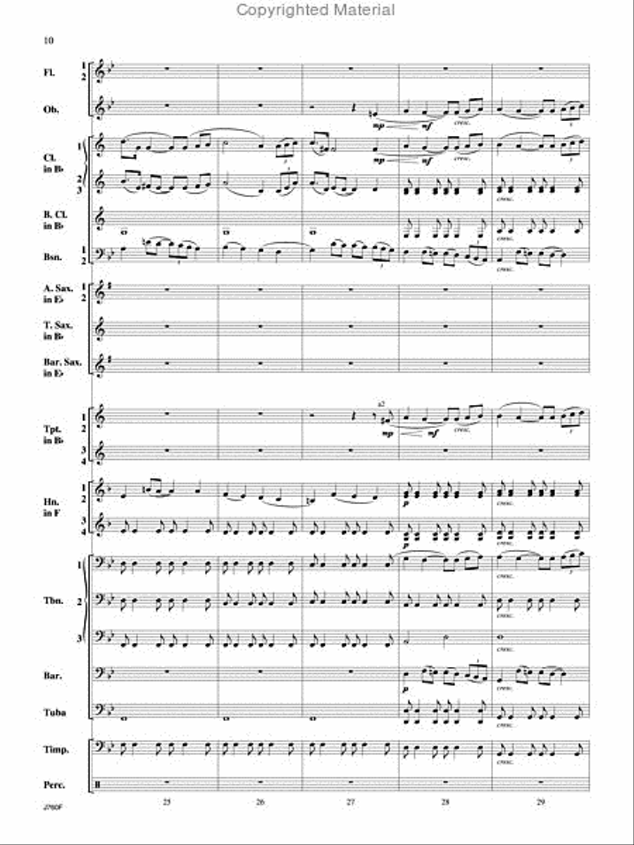 Triumphal Ode Triumphal Ode Concert Band scores gallery preview page 11