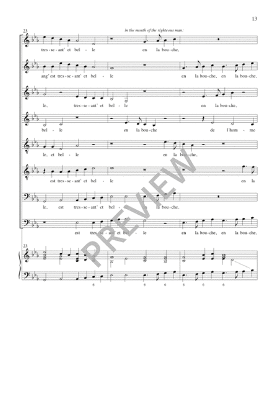 Pseaume 33 Pseaume 33 SSAATTBB scores gallery preview page 14