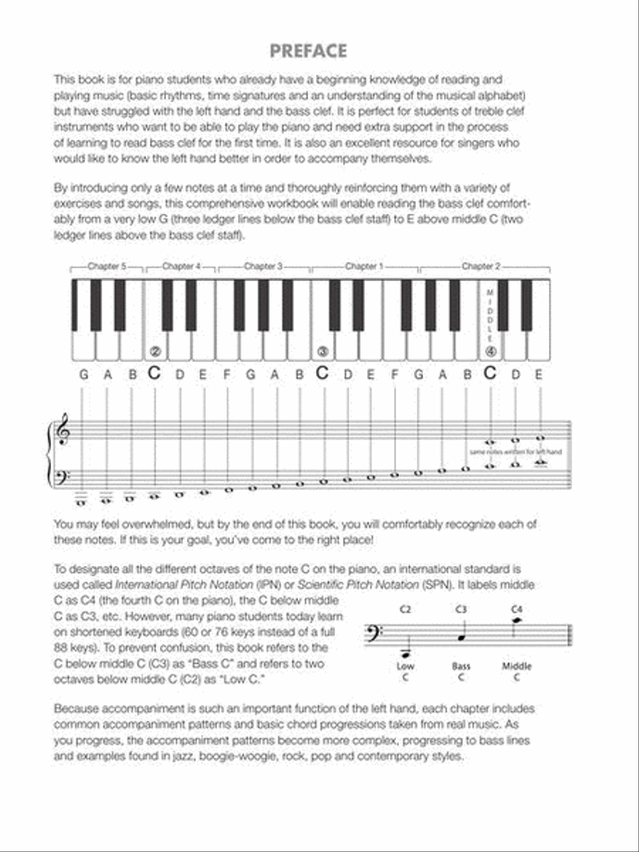 How to Read Bass Clef on the Piano Piano scores gallery preview page 3