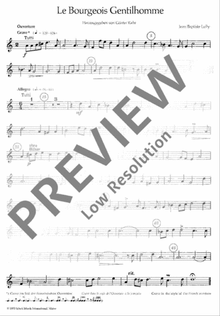 Le Bourgeois Gentilhomme English Horn scores gallery preview page 4