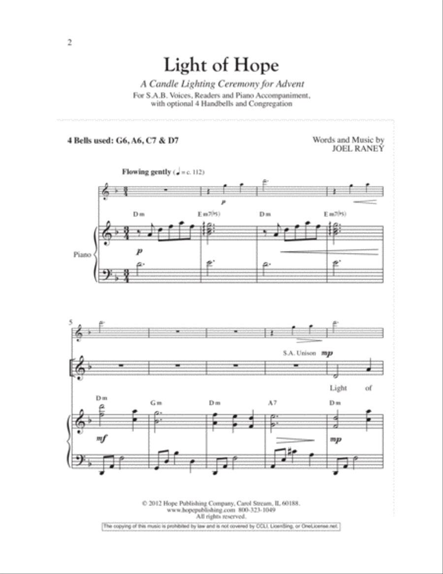Light of Hope 3-Part scores gallery preview page 3