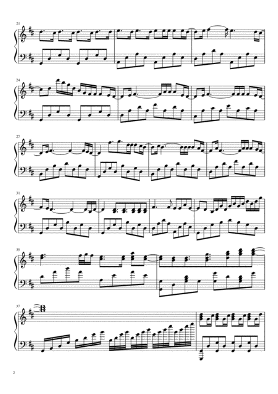 God Of This City Piano Solo scores gallery preview page 2