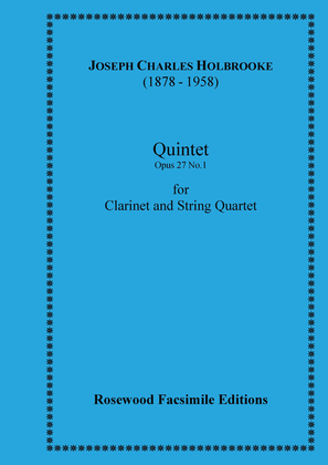 Book cover for Quintet, Op. 27