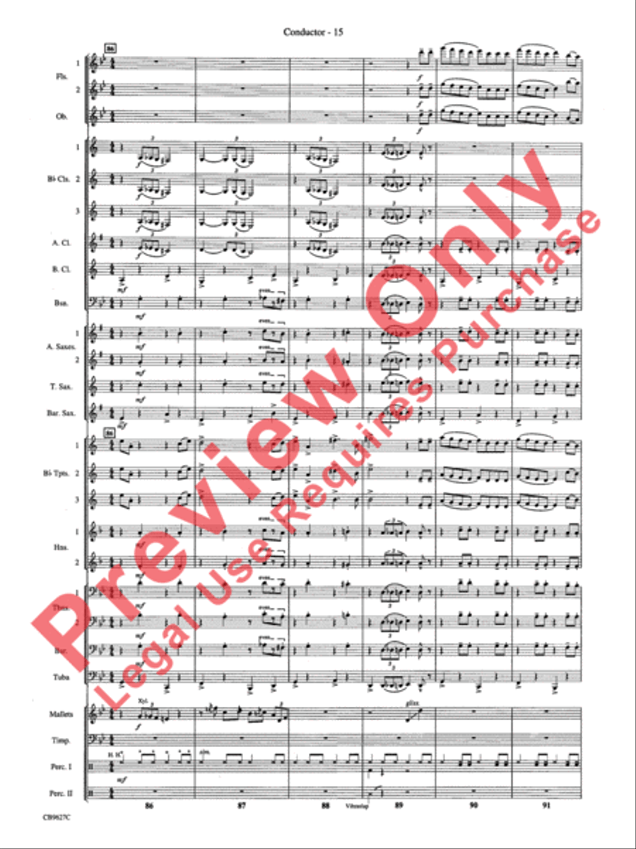 How the Grinch Stole Christmas Concert Band scores gallery preview page 18